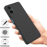 Samsung Galaxy M06/F06 5G Flydende silikone cover med håndrem - sort