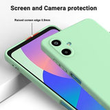 Samsung Galaxy M06/F06 5G Flydende silikone cover med håndrem - grøn