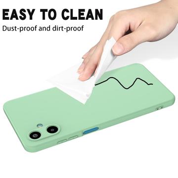 Samsung Galaxy M06/F06 5G Flydende silikone cover med håndrem - grøn