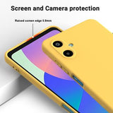 Samsung Galaxy M06/F06 5G Flydende silikone cover med håndrem - gul