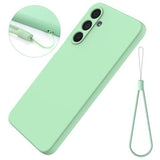 Samsung Galaxy M16/F16 Flydende silikone cover med håndrem - grøn