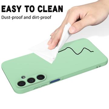 Samsung Galaxy M16/F16 Flydende silikone cover med håndrem - grøn