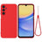 Samsung Galaxy M16/F16 Flydende silikone cover med håndrem - rød