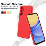 Samsung Galaxy M16/F16 Flydende silikone cover med håndrem - rød