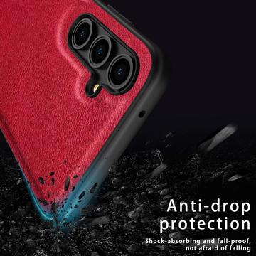 Samsung Galaxy M35 Dækket Hybrid Cover - Sort