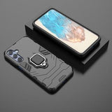 Samsung Galaxy M35 Hybrid Cover med Ring Holder - Sort