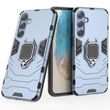 Samsung Galaxy M35 Hybrid Cover med Ring Holder - Blå