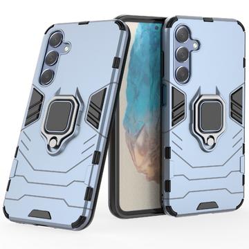 Samsung Galaxy M35 Hybrid Cover med Ring Holder - Blå