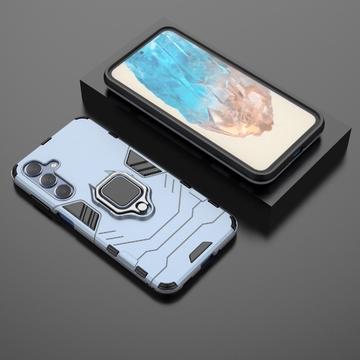 Samsung Galaxy M35 Hybrid Cover med Ring Holder - Blå