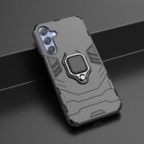 Samsung Galaxy M35 Hybrid Cover med Ring Holder - Blå