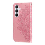 Samsung Galaxy M35 Mandala Series Etui med Pung - Pink