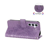 Samsung Galaxy M35 Mandala Series Etui med Pung - Lilla