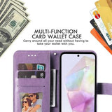 Samsung Galaxy M35 Mandala Series Etui med Pung - Lilla
