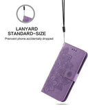Samsung Galaxy M35 Mandala Series Etui med Pung - Lilla