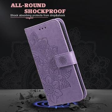 Samsung Galaxy M35 Mandala Series Etui med Pung - Lilla