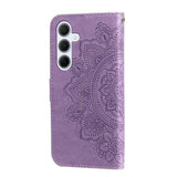 Samsung Galaxy M35 Mandala Series Etui med Pung - Lilla