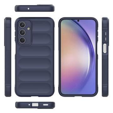 Samsung Galaxy M35 Rugged TPU Cover - Mørkeblå