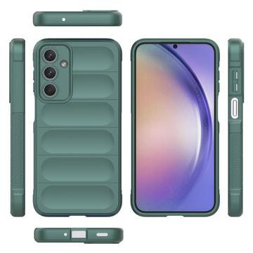 Samsung Galaxy M35 Rugged TPU Cover - Grøn