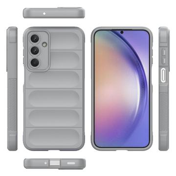 Samsung Galaxy M35 Rugged TPU Cover - Lysegrå