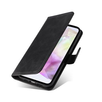 Samsung Galaxy M35 Pung med Magnetisk Lukning - sort