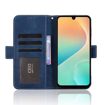 Samsung Galaxy M36 Kortholder Pung Etui - Blå