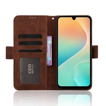 Samsung Galaxy M36 Kortholder Pung Etui - Brun