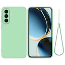 Samsung Galaxy M36 Flydende silikone cover med håndrem - grøn