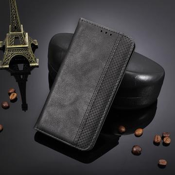 Samsung Galaxy M36 Retro Pung Taske med Magnetisk Lukning - Sort