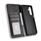 Samsung Galaxy M36 Retro Pung Taske med Magnetisk Lukning - Sort