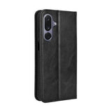 Samsung Galaxy M36 Retro Pung Taske med Magnetisk Lukning - Sort