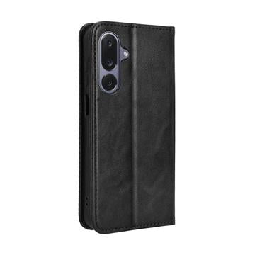 Samsung Galaxy M36 Retro Pung Taske med Magnetisk Lukning - Sort