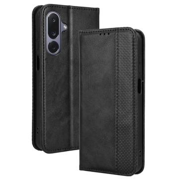 Samsung Galaxy M36 Retro Pung Taske med Magnetisk Lukning - Sort