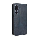 Samsung Galaxy M36 Retro Pung Taske med Magnetisk Lukning - Blå