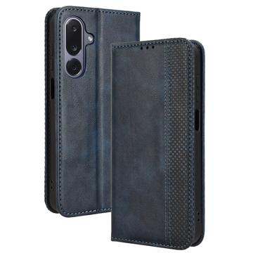 Samsung Galaxy M36 Retro Pung Taske med Magnetisk Lukning - Blå