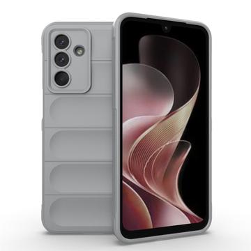Samsung Galaxy M36 Rugged TPU Cover - Lysegrå