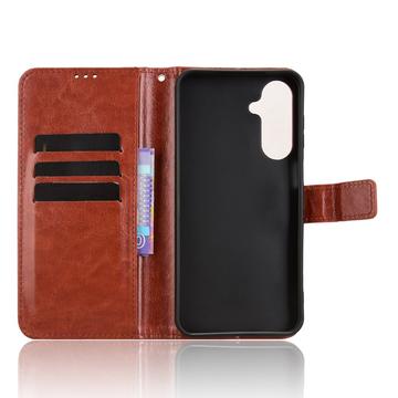 Samsung Galaxy M36 Pung Etui med Stativ - Brun