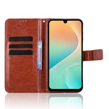 Samsung Galaxy M36 Pung Etui med Stativ - Brun