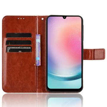 Samsung Galaxy M55/F55/C55 Pung Taske med Magnetisk Lukning - Brun