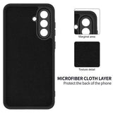 Samsung Galaxy M56 Flydende silikone cover med håndrem - sort