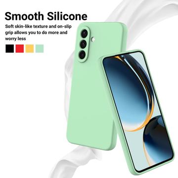 Samsung Galaxy M56 Flydende silikone cover med håndrem - grøn