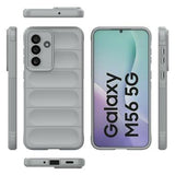 Samsung Galaxy M56 Rugged TPU Cover - Lysegrå
