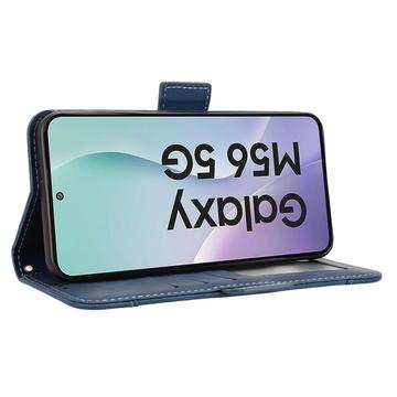 Samsung Galaxy M56 Kortholder Pung Etui - Blå