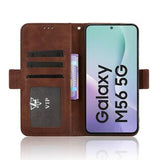 Samsung Galaxy M56 Kortholder Pung Etui - Brun