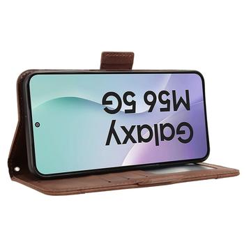 Samsung Galaxy M56 Kortholder Pung Etui - Brun