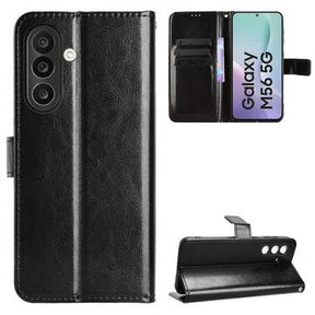 Samsung Galaxy M56 Pung Etui med Stativ - sort