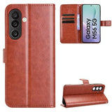 Samsung Galaxy M56 Pung Etui med Stativ - Brun