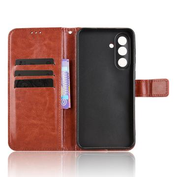 Samsung Galaxy M56 Pung Etui med Stativ - Brun