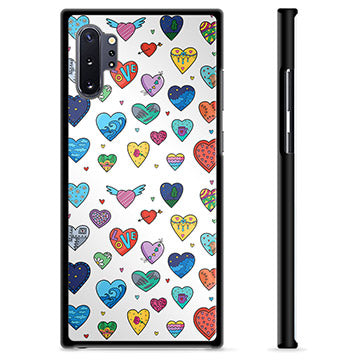 Samsung Galaxy Note10+ Beskyttende Cover - Hjerter