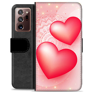 Samsung Galaxy Note20 Ultra Premium Flip Cover med Pung - Kærlighed