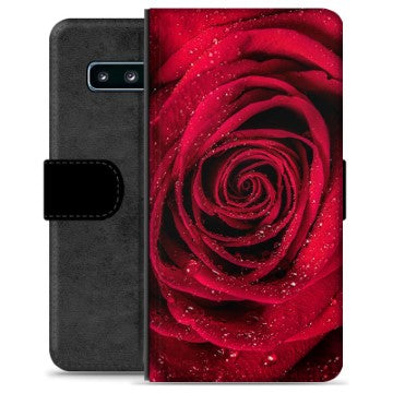 Samsung Galaxy S10+ Premium Flip Cover med Pung - Rose